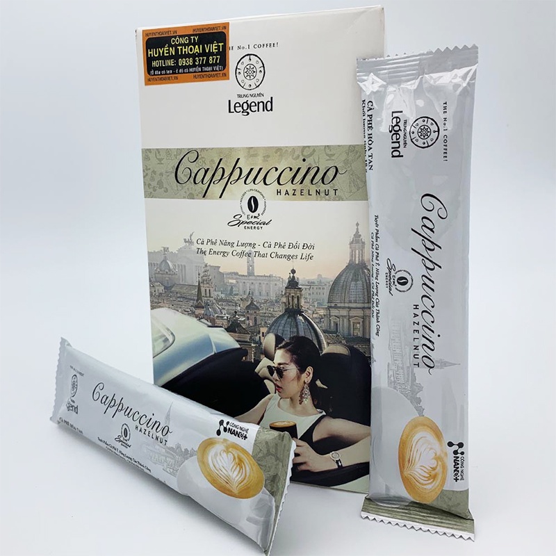 CÀ PHÊ TRUNG NGUYÊN LEGEND CAPPUCCINO HAZELNUT/ MOCHA/ COCONUT 216G