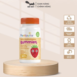 Kẹo dẻo cho trẻ Pentavite Daily Multivitamin Gummies 60 viên - Chính hãng ÚC