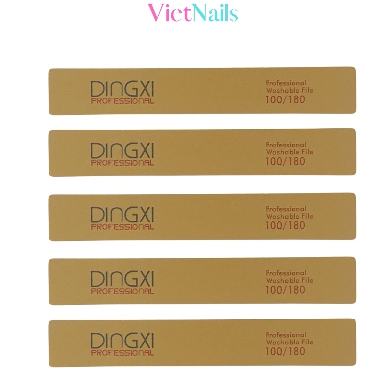 Dũa Móng Tay DINGXI Giấy Nhám Nhập Mỹ Kiểu Vuông Đại Bản Rộng 27mm Và Dũa Nail Loại Mỏng Bản 19mm