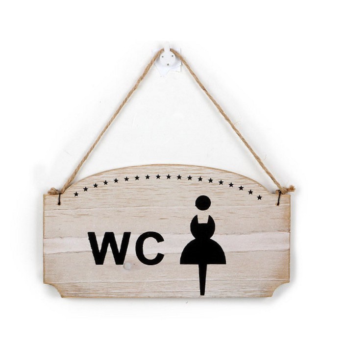 Bảng Treo WC Phong Cách Vintage