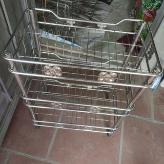Kệ để bát đĩa inox 2 tầng/ 3 tầng