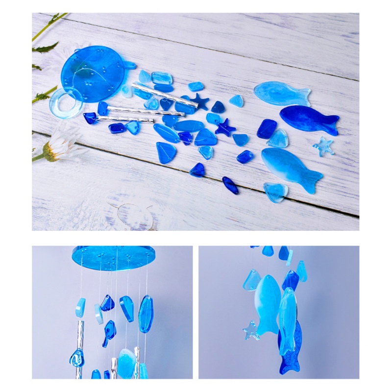 Bộ Khuôn Silicone Làm Chuông Gió Resin Thủ Công DIY