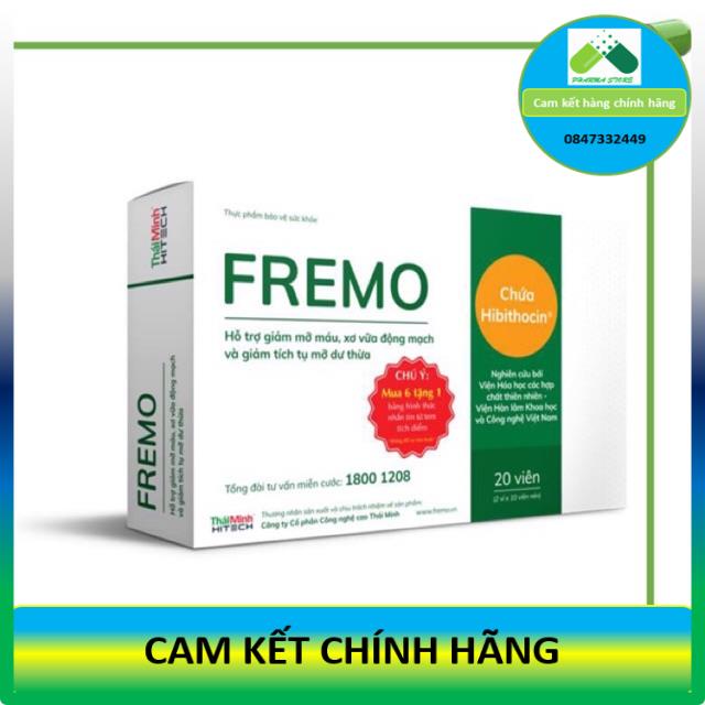 FREMO - Giảm mỡ máu, gan nhiễm mỡ