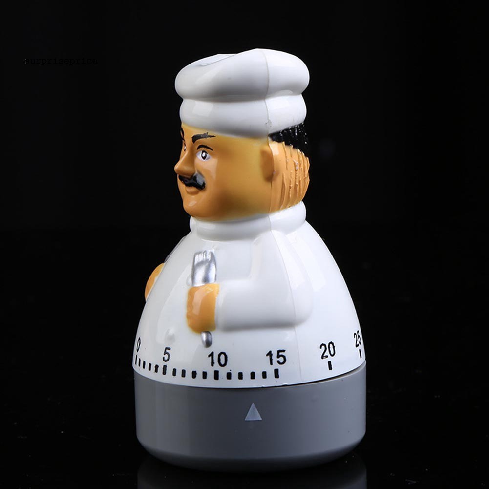 Đồng hồ hẹn giờ nấu ăn tạo hình đầu bếp sáng tạo