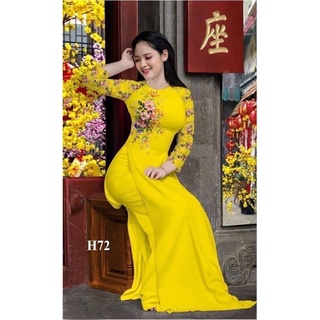 Áo dài may sẵn in 3d