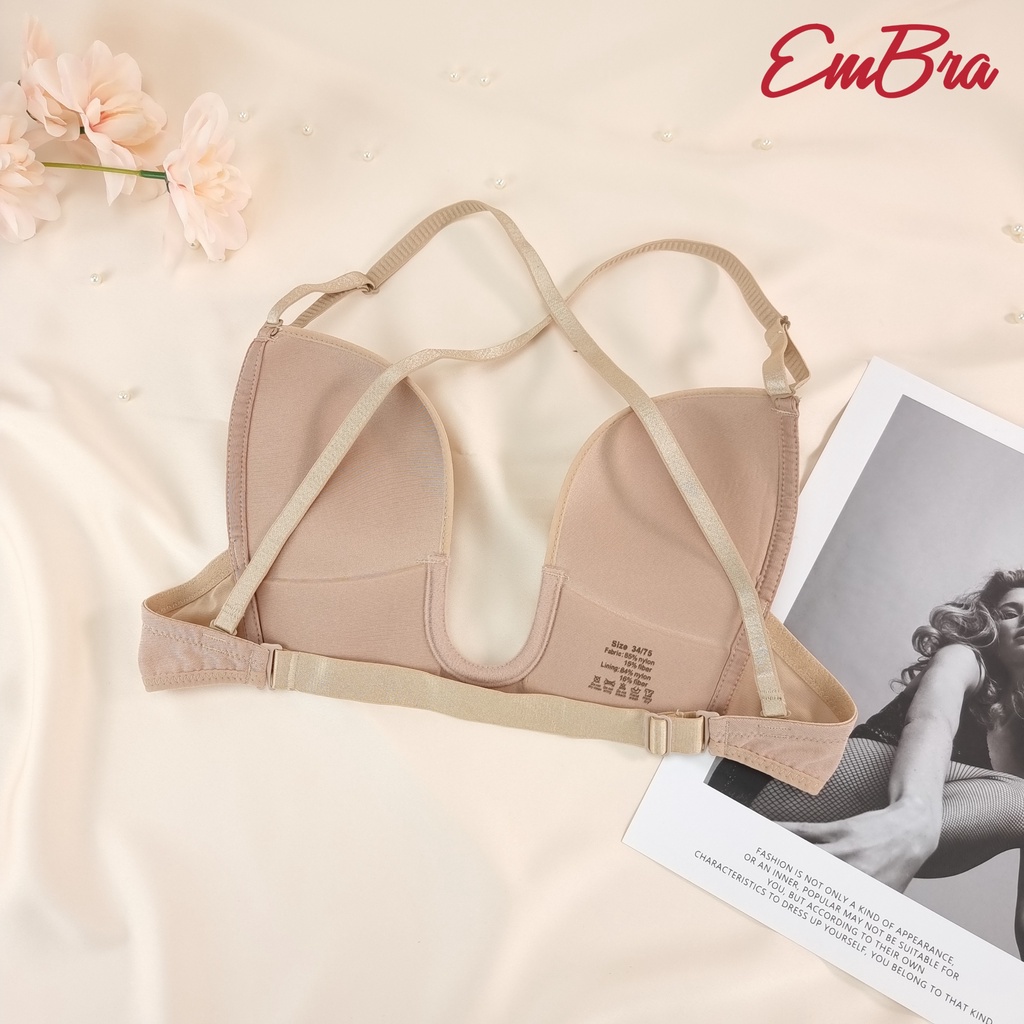 Áo Lót U Ngực EMBRA, Chuyên Dùng Cho Áo Khoét  Sâu Không Lo Lộ Bra, Áo Chắc Chắn Cố Định Ngực An Toàn Mã EBALKG20