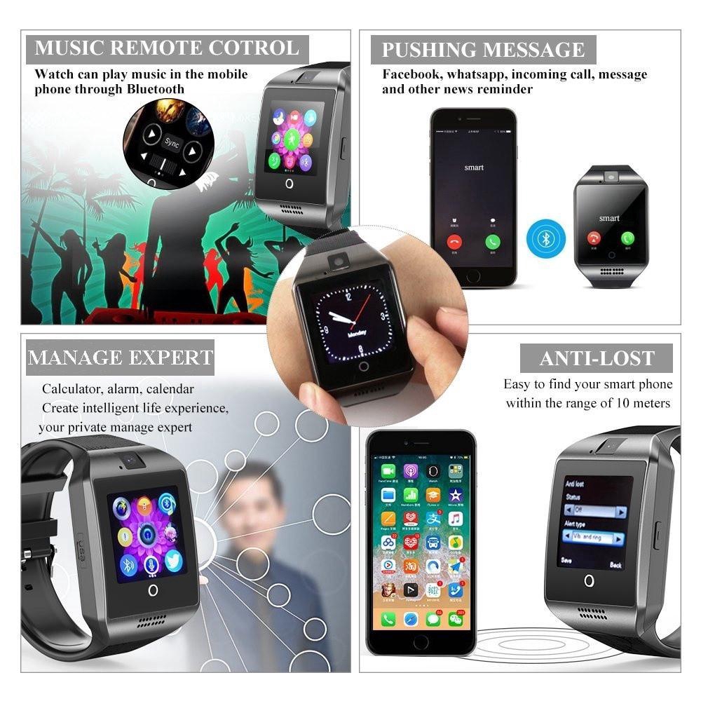 Q18 Smartwatch with Bluetooth + GSM + Camera + TF Card for iOS / Android