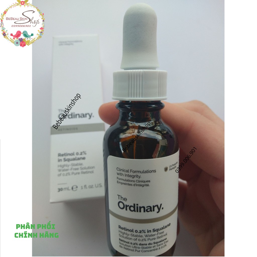 [Chính Hãng] Tinh chất The Ordinary Retinol 0,2 % - 0,5% - 1% In Squalane - Bebeau