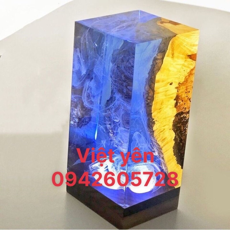Combo  1kg keo Epoxy + 1  bộ set  màu  xanh nước biển  & trắng
