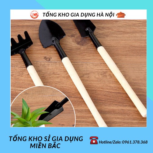 Bộ Dụng Cụ Làm Vườn Trồng Cây Mini 3 Món Tiện Dụng 1639 tổng kho sỉ gia dụng