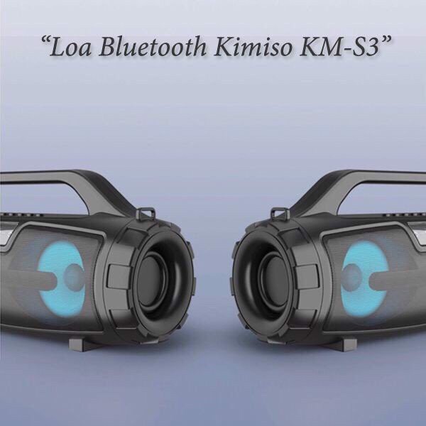 [TẶNG KÈM MICRO] Loa karaoke xách tay Kimiso S3, hát karaoke tiện mang đi du lịch, dã ngoại - âm thanh đẳng cấp