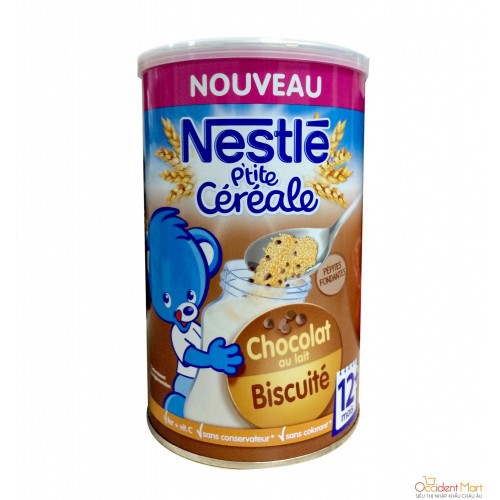 Bột pha sữa Nestle P'tit Souper vị bích quy sô cô la 400g - từ 12 tháng
