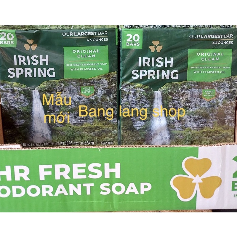 ( COMBO LỐC 20 CỤC) Xà bông cục Irish Spring Original  - Mỹ