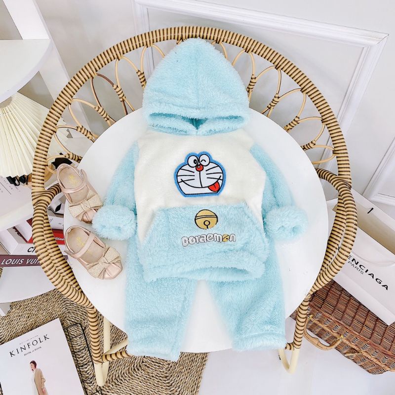Bộ nỉ lông doremon