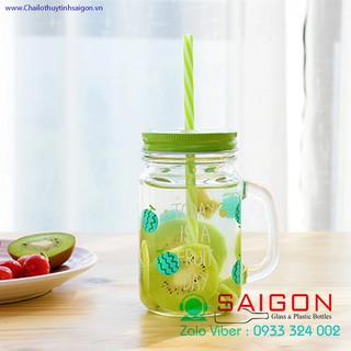 Set 4 Ly Quai Hình Trái Cây 480ml