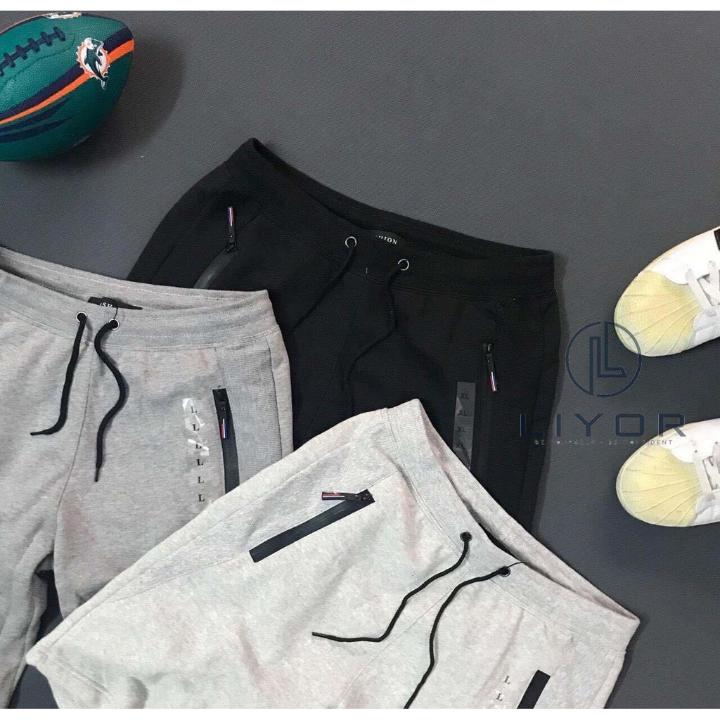 Quần short thể thao (HỖ TRỢ ĐỔI SIZE) nam cao cấp dây kéo túi đơn giản - Liyor - QTT009 | BigBuy360 - bigbuy360.vn