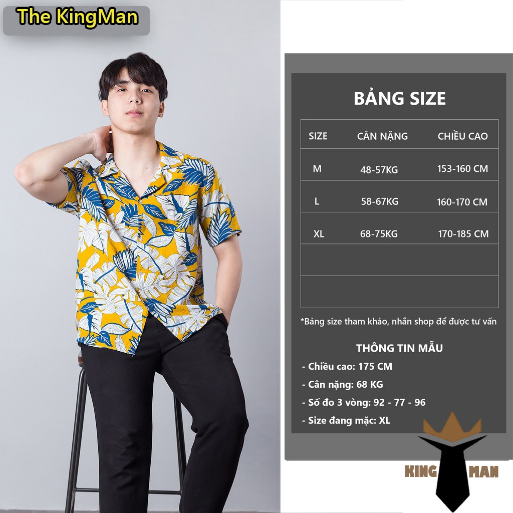 [FREESHIP] Áo đũi sơ mi, Áo nhóm đi biển có cổ họa tiết hoa lá Wakanda | BigBuy360 - bigbuy360.vn