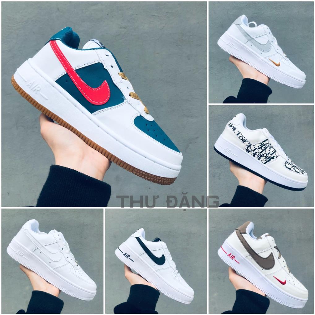 Giày AF1 các màu mới,Giày thể thao AIR FORCE 1 đen trắng mới nam nữ full box bill