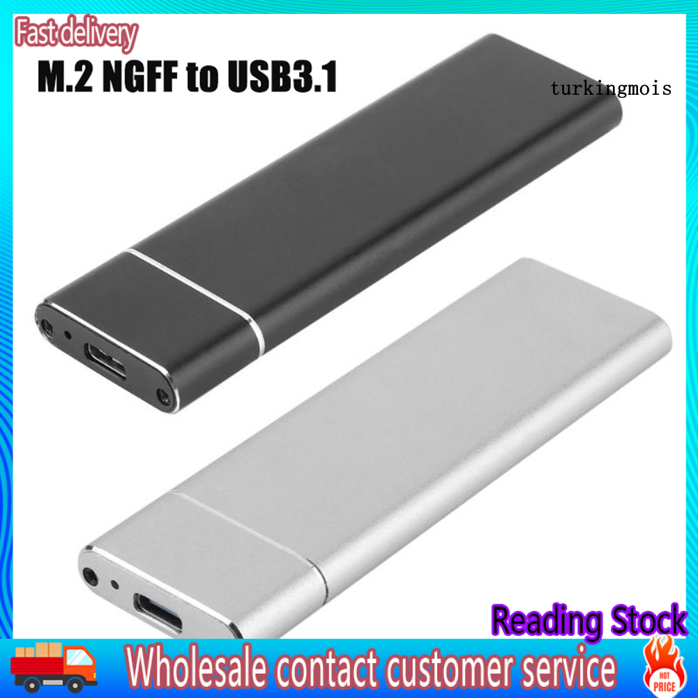 Hộp Đựng Ổ Cứng Ssd M.2 Ngff Sang Usb 3.1 Bằng Hợp Kim Nhôm Kèm Phụ Kiện