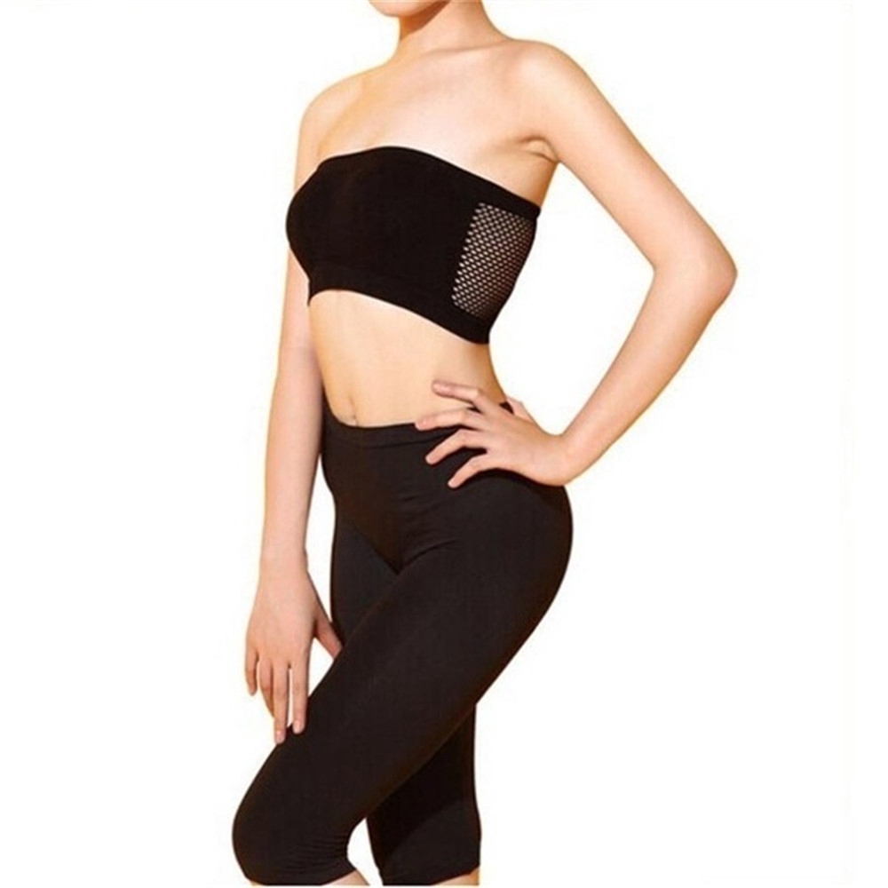 Áo Lót Ống Thể Thao Phối Lưới Co Giãn Thoáng Khí Cho Nữ