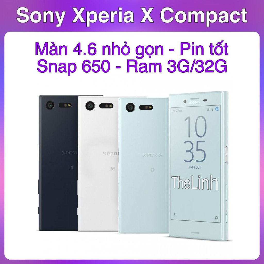 [Mã 2611DIENTU500K hoàn 7% đơn 300K] Điện thoại Sony Xperia X Compact - Ram 3G 32G