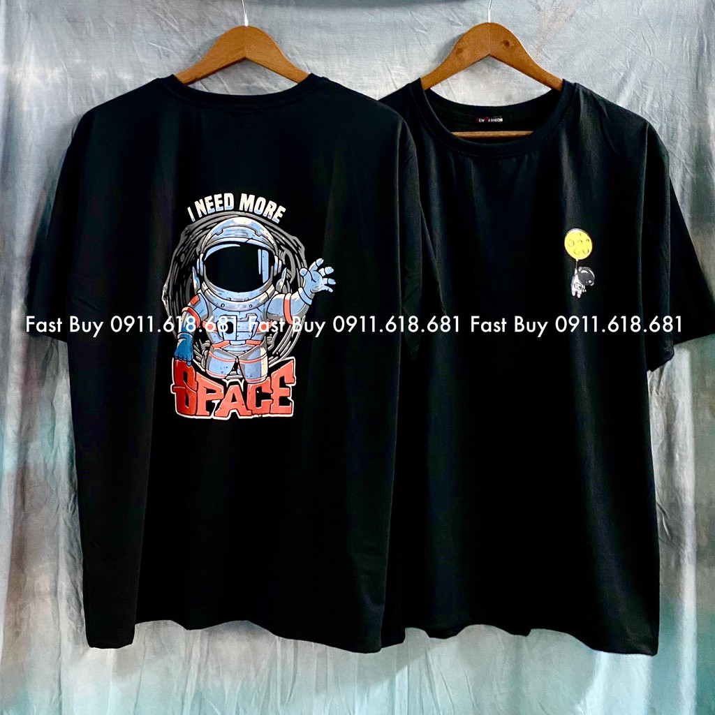 Áo thun nam nữ cotton tay lỡ phông rộng unisex siêu đẹp hình thật không gian cá tính | BigBuy360 - bigbuy360.vn