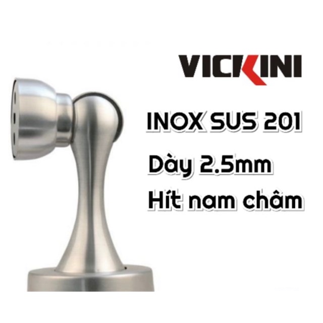 Hít Cửa Chống Đập INOX - Chặn Cửa Nam Châm VIKINI® chất lượng cao