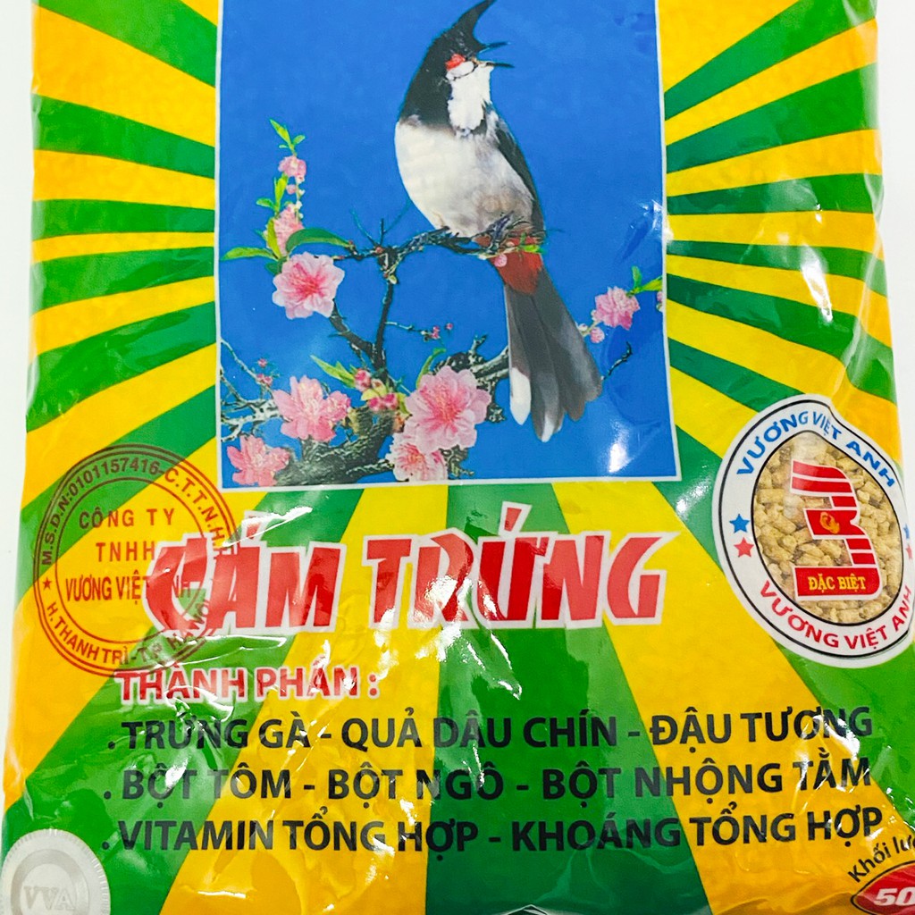 Cám trứng tổng hợp Vương Việt Anh cao cấp 500g - Cám chim tổng hợp Vương Việt Anh giá rẻ