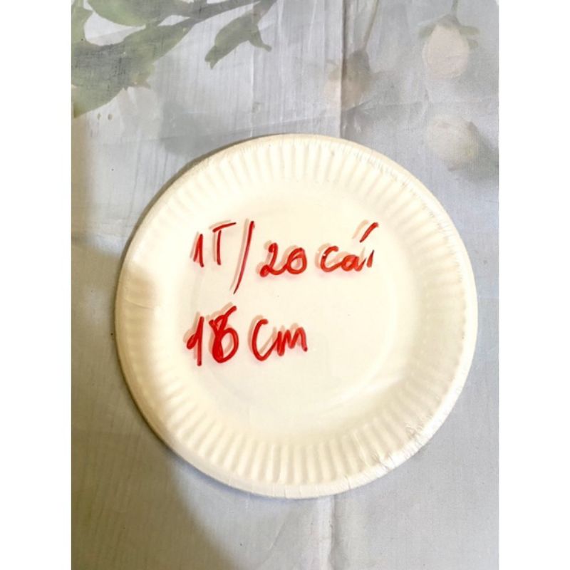 Đĩa giấy trang trí sét 20 cái