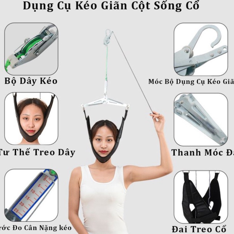Dụng Cụ Kéo Giãn Cột Sống Cổ - Đai Treo Cổ Tại Nhà