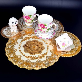 Khăn trải bàn tròn bình hoa 40cm