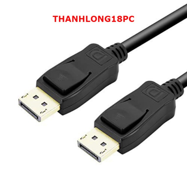 Cáp Displayport To Displayport - Rev: 1.2, Dài 1.8M- Support 2k-144Hz & 4k-60Hz - Bóc Màn Hình Dell Cao Cấp chính hãng