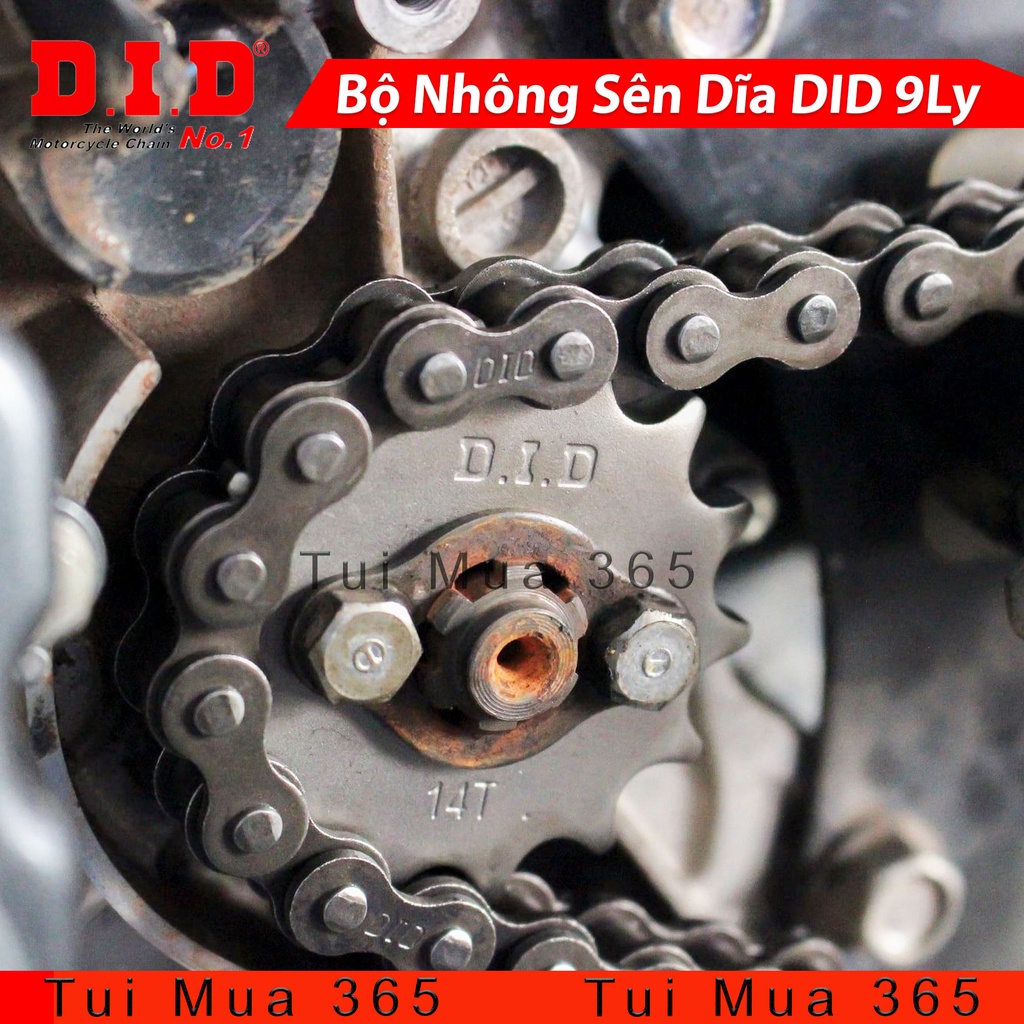Bộ Nhông sên dĩa DID Future 1, Dream, Wave100, Wave RS / RSX / Wave S110 / Wave Alpha mới, Blade 110