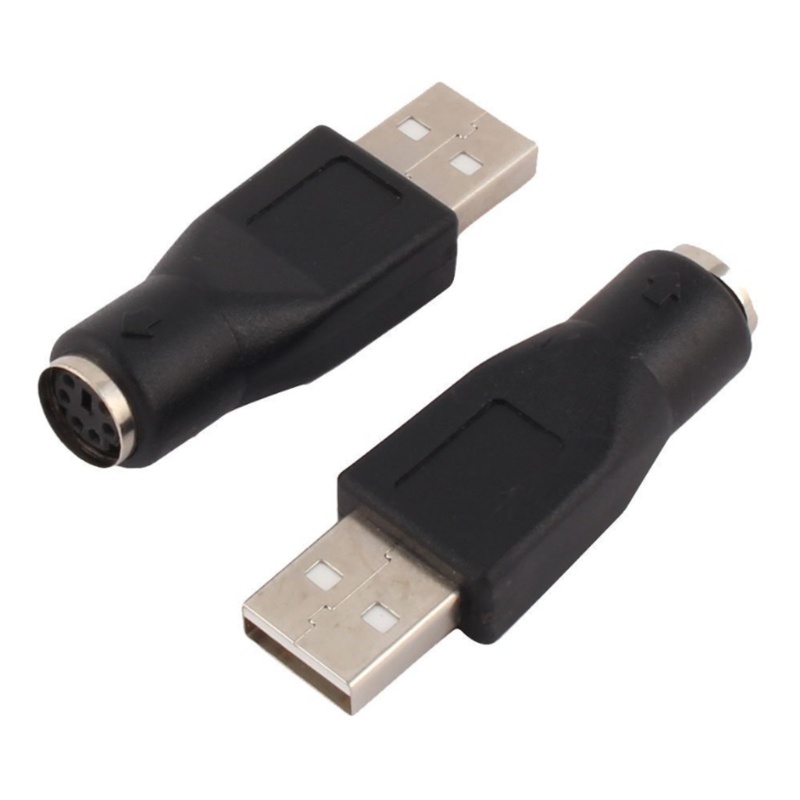 Set 2 Đầu Chuyển Đổi Ps2 Male Sang Usb Female Chuyên Dụng Chất Lượng Cao