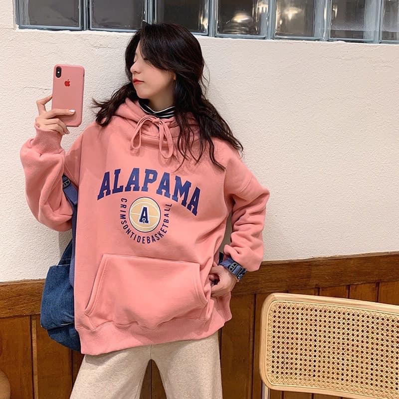 Áo hoodie nữ nam siêu xinh ALA, Áo hôdie UNISEX lên dáng siêu xinh mũ 2 lớp
