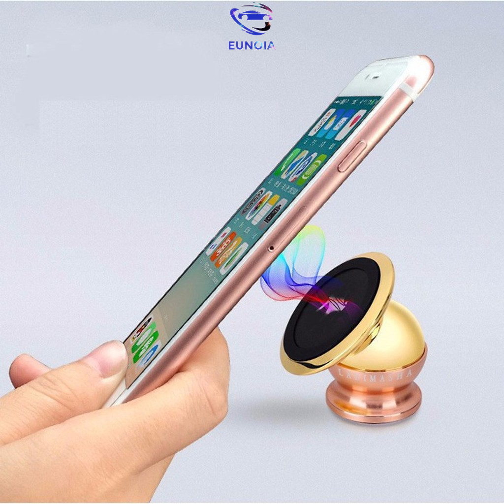 Đế hít nam châm giá đỡ điện thoại trên xe hơi, ô tô 360 độ