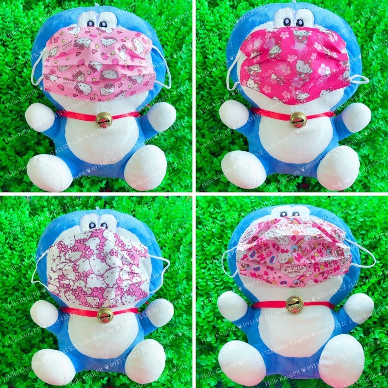 Khẩu trang y tế Hello Kitty - Doremon