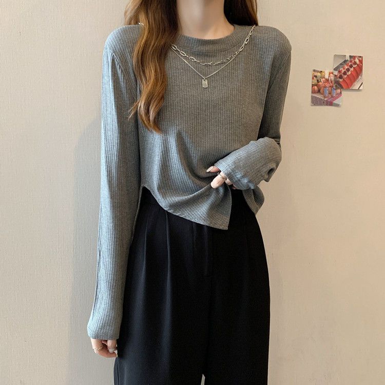 Áo Thun Dài Tay Dáng Ôm Thiết Kế Bất Đối Xứng JL-TX-464