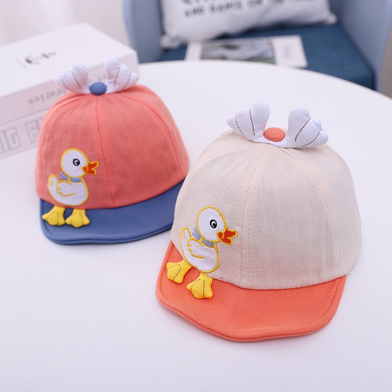 Mũ nón lưỡi trai hình Vịt xinh siêu đẹp siêu mềm mại cho bé trai bé gái từ 6 đến 24 tháng