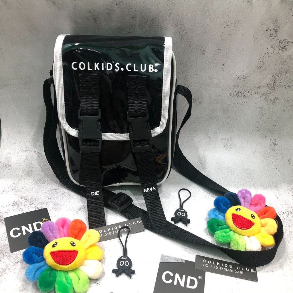 [GIÁ SIÊU RẺ] Túi Đeo Chéo Colkids Club - Black Plastic Mini Bag (Full Tag + Giấy Thơm)