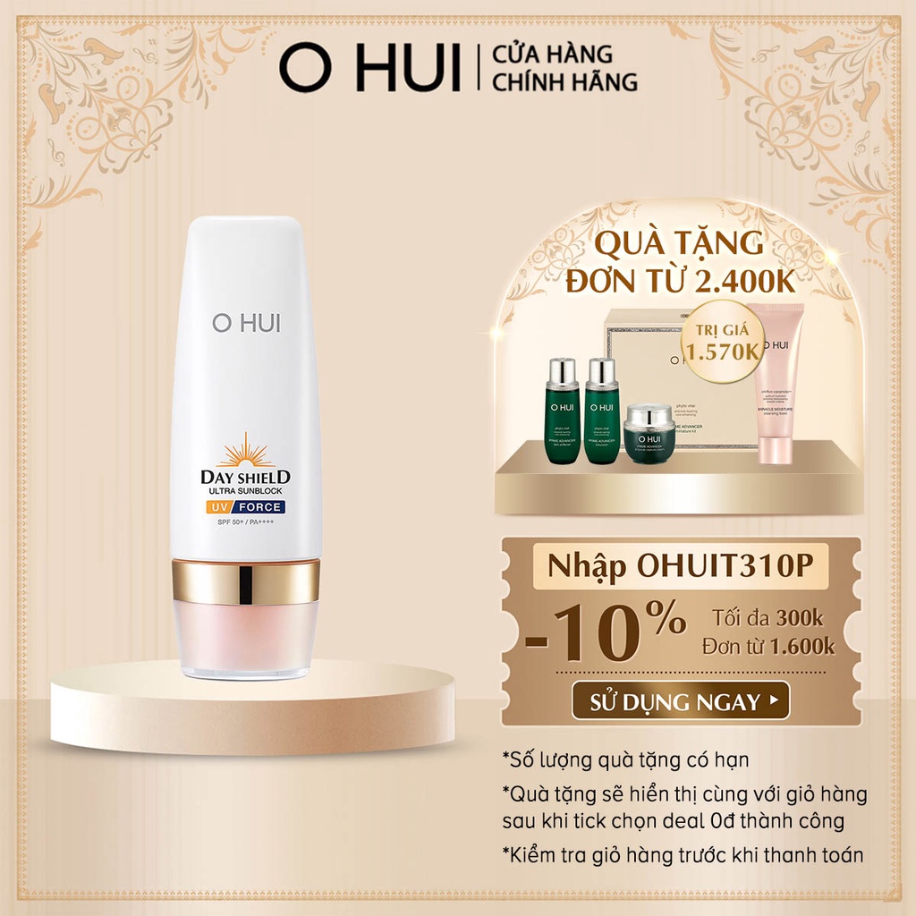 [Mã COSLUX03 giảm 120K] Kem chống nắng 4 trong 1 OHUI Ultra Sunblock UV Force SPF50+ PA+++ 50ml