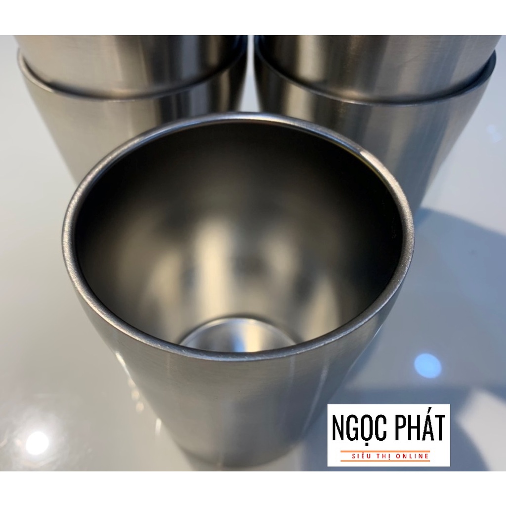LY/ CỐC INOX  2 LỚP 330ML, HÀNG DÀY, KIỂU DÁNG ĐẸP, KHÔNG LO RƠI VỠ