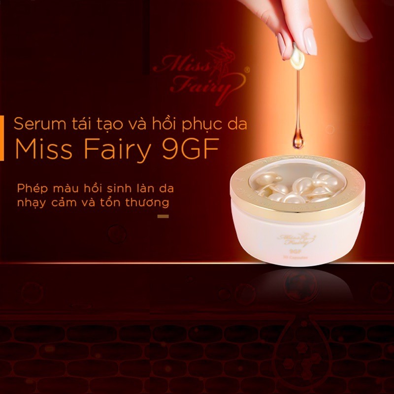 Serum MISS FAIRY 9GF 30v - Phục Hồi - Tái Tạo - Thải Độc Chì - Cân Bằng Độ pH - Làm Trắng Sáng - Căng Bóng Da