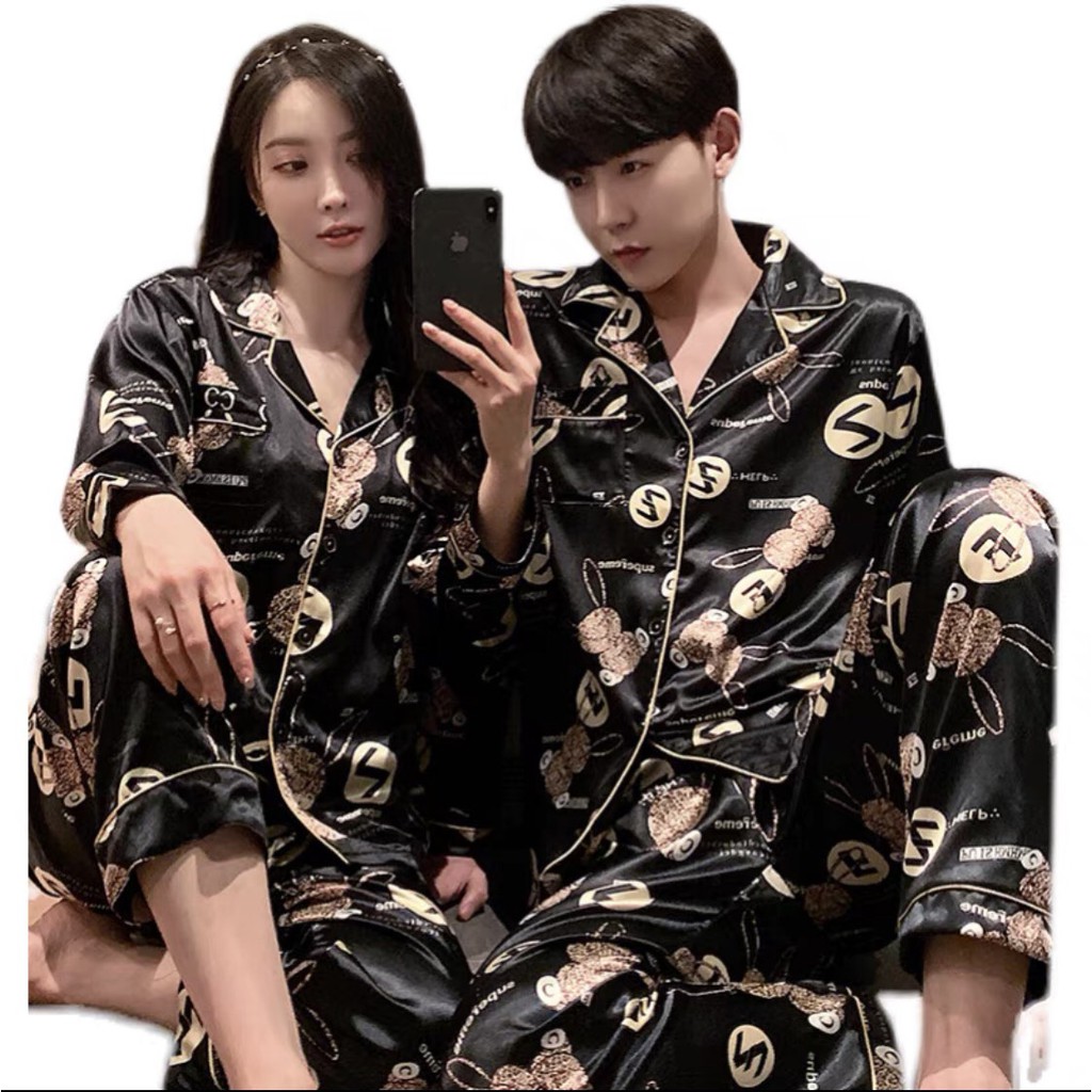 Đồ bộ Pijama nam nữ dài tay chất lụa bóng sang trọng (Hàng có sẵn)