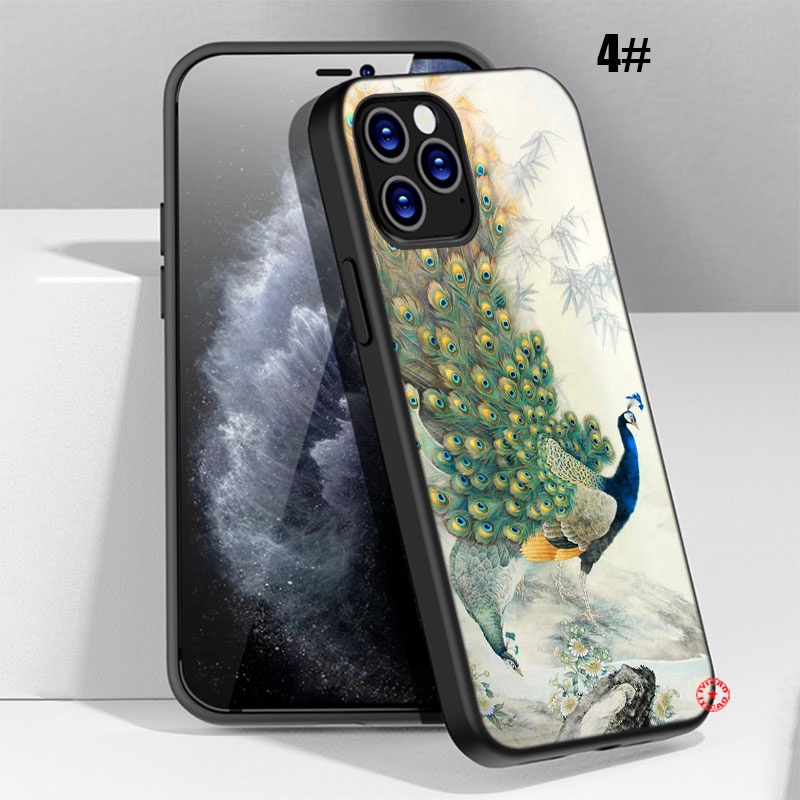 Ốp Điện Thoại Hình Chim Công ye18 Cho iphone 5 5s 6 6s 7 8 11 pro max plus se xr