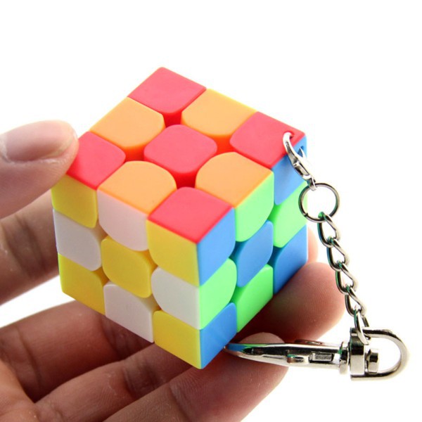 Móc khóa rubik vuông 3x3 độc đáo