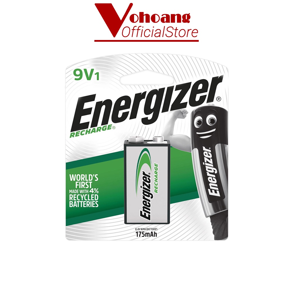 Pin 9V sạc Energizer dung lượng 175mAh Energizer NH22175