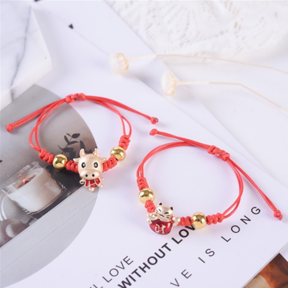 Vòng Tay Bện Dây Đỏ May Mắn Cho Nam Và Nữ