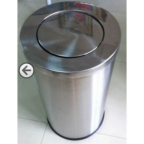 THÙNG RÁC INOX NẮP LẬT (380 X CAO 730 MM)