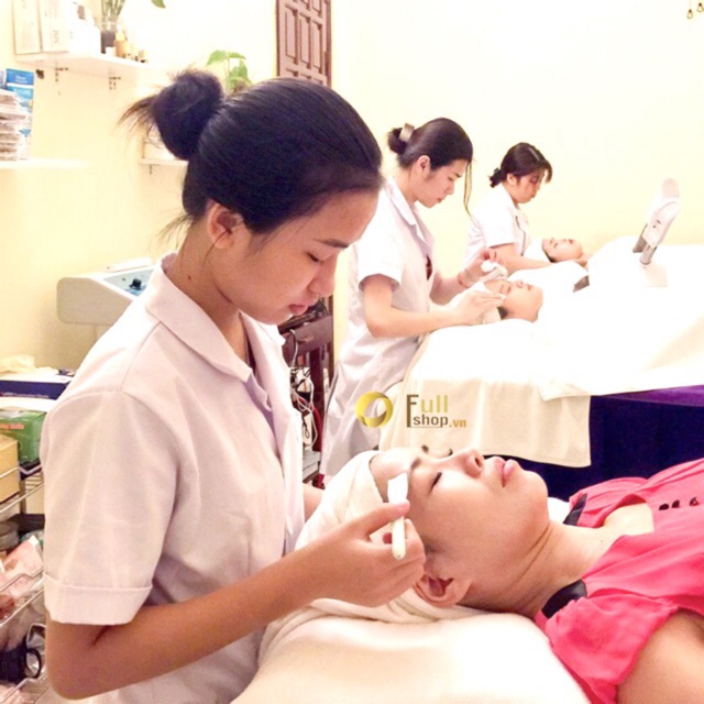 Áo blouse trắng nam nữ, áo choàng blouse trắng cho nhân viên thẩm mỹ viện, làm đẹp, spa, nha khoa